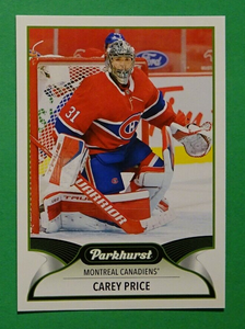 Carey Price 2021 2022 Parkhurst Series Mint Card #267