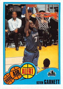 Kevin Garnett 2001 2002 Topps Heritage Air Alert Series Mint Card #AIR9