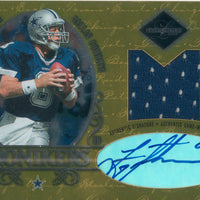 Troy Aikman 2003 Leaf Limited "Monikers" AUTOGRAPHED Game Used Jersey #7/15