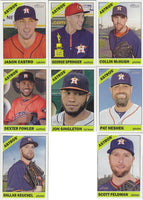 Houston Astros 2015 Topps HERITAGE 8 Card Team Set with George Springer All Star Rookie
