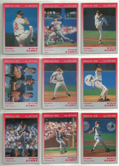 Steve Avery 1992 Star Company NOVA Series Complete Mint Set.