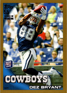 Dez Bryant 2010 Topps GOLD Series Mint ROOKIE Card #425 SERIAL #1564/2010