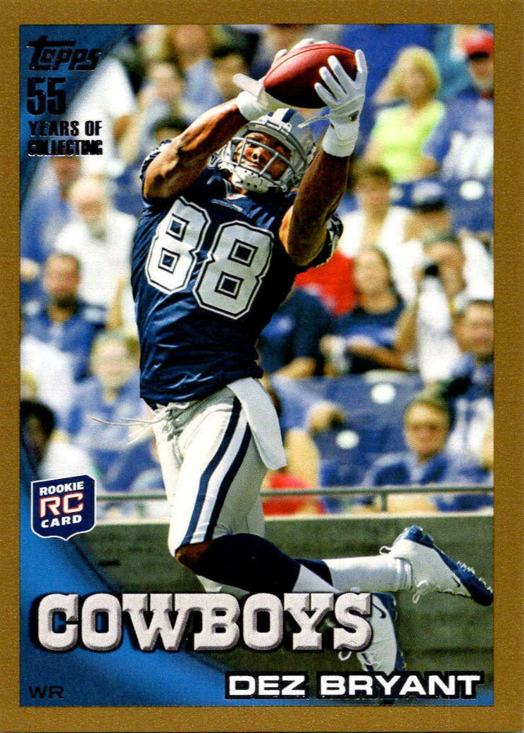 Dez Bryant 2010 Topps GOLD Series Mint ROOKIE Card #425 SERIAL #1563/2010