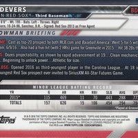 2016 Bowman Draft Baseball 200 Card Set Featuring Rafael Devers, Pete Alonso and Bo Bichette PLUS
