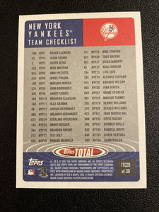 2002 Topps Total 30 card Team Checklist Baseball Insert Set with Jeter, Ichiro++