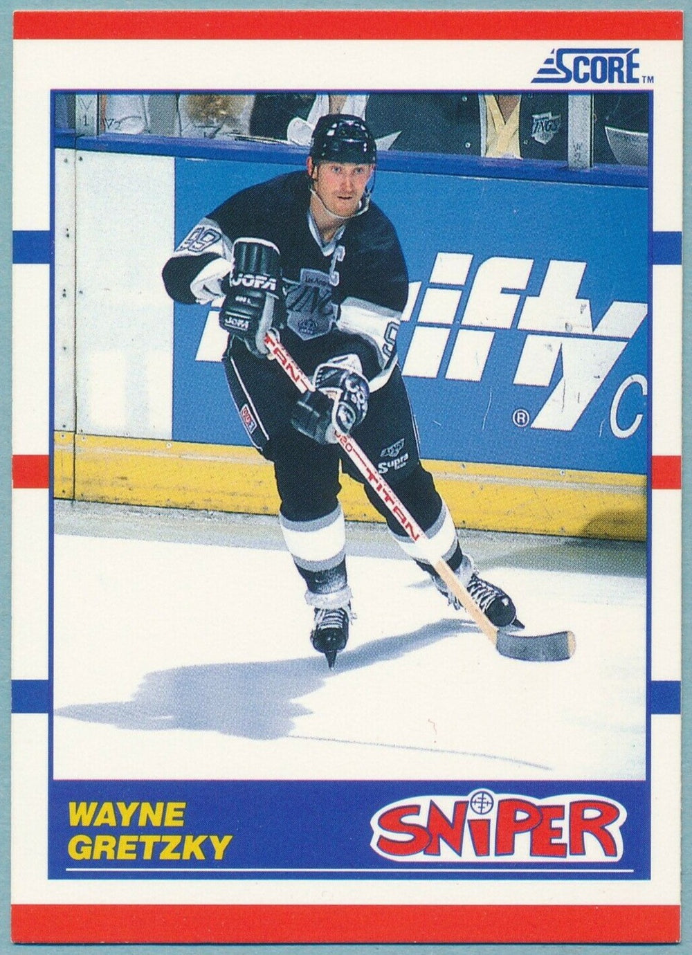 Wayne Gretzky 1990 1991 Score Sniper Card #336