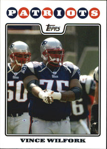 Vince Wilfork 2008 Topps Series Mint Card  #201