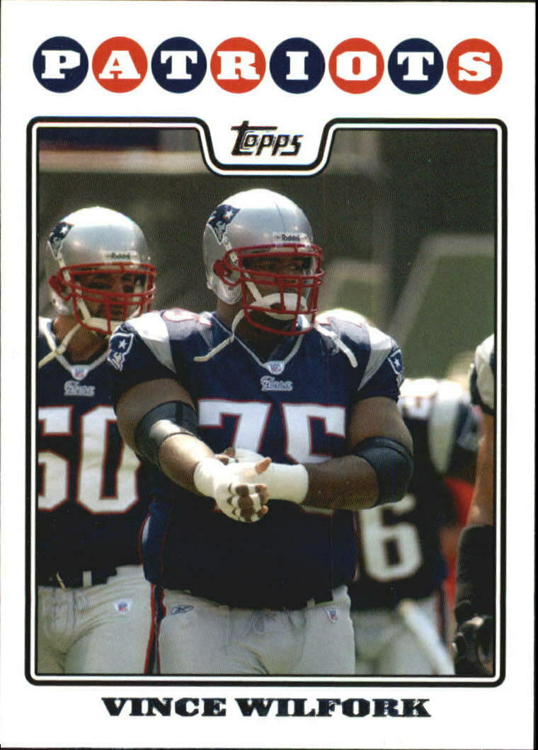 Vince Wilfork 2008 Topps Series Mint Card  #201