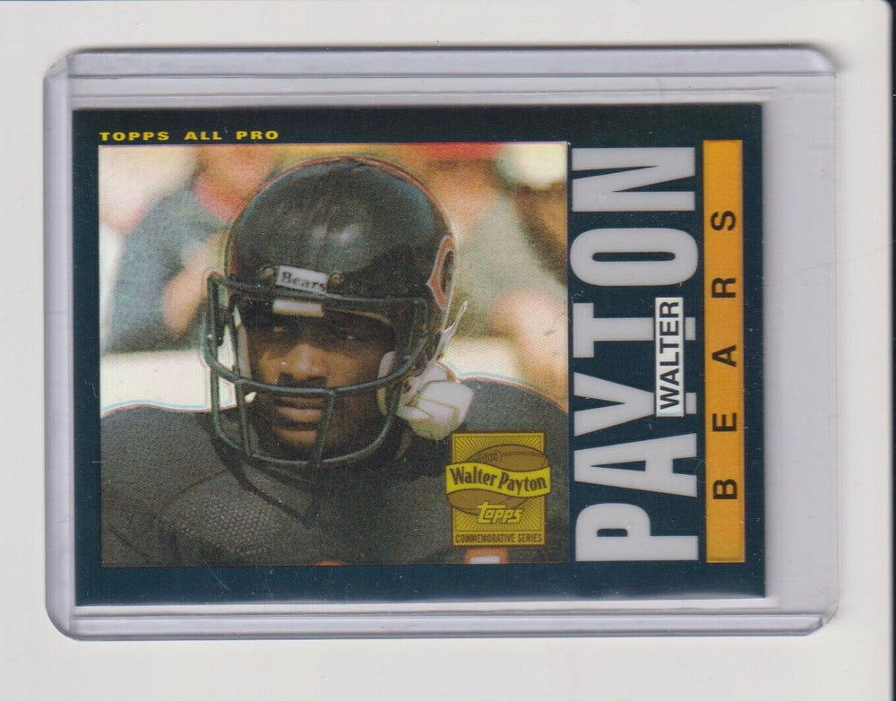 Walter Payton 2001 Topps Archives 1985 Reprint Mint Card #33