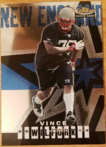 Vince Wilfork 2004 Topps Finest Series Mint ROOKIE Card  #86