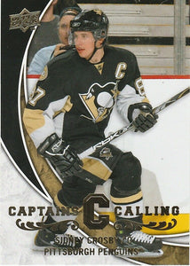 Sidney Crosby 2008 2009 Upper Deck Captains Calling Card #CPT1