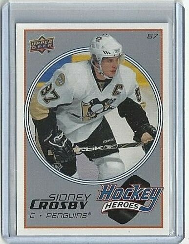 Sidney Crosby 2008 2009 Upper Deck Hockey Heroes Card #HH8