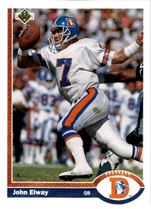 John Elway 1991 Upper Deck Series Mint Card #124