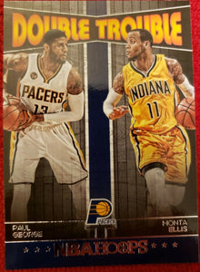 Paul George & Monta Ellis 2016 2017 Hoops Double Trouble Series Mint Card #2