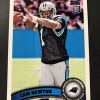 Cam Newton 2011 Topps VARIATION Mint ROOKIE Card #200 (Blue Wall)