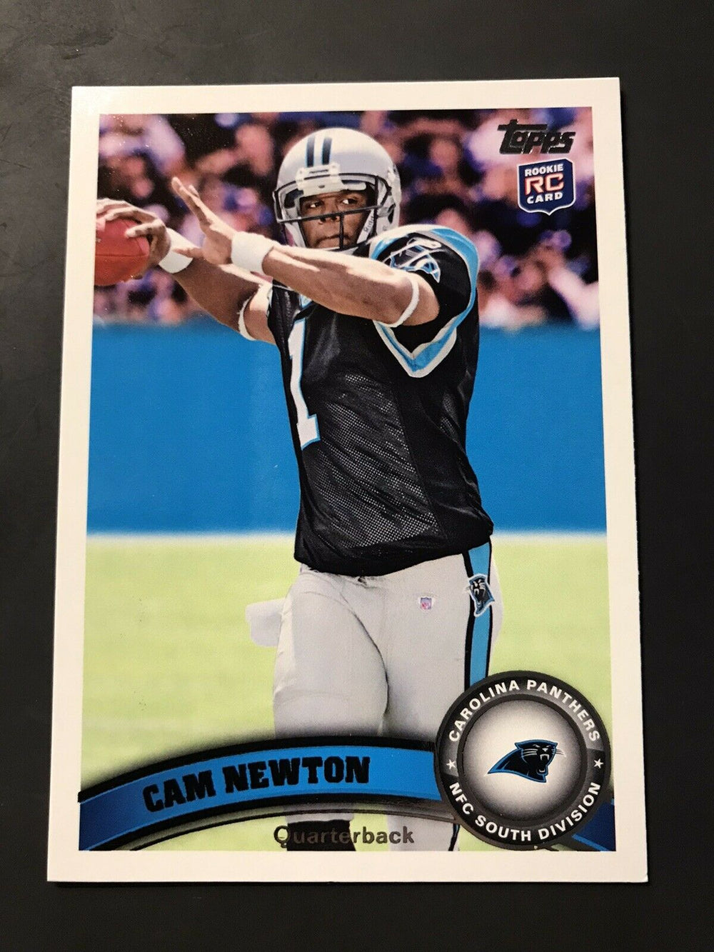 Cam Newton 2011 Topps VARIATION Mint ROOKIE Card #200 (Blue Wall)