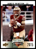 2015 Upper Deck College Football Heroes Set with ROOKIE Cards of Jameis Winston and Marcus Mariota
