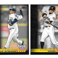 2012 Topps Opening Day "Elite Skills" Complete Insert Set with Justin Verlander, Jose Bautista Plus