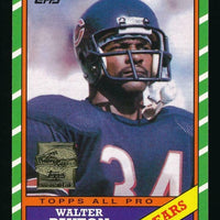 Walter Payton 2001 Topps Archives 1986 Reprint Mint Card #11