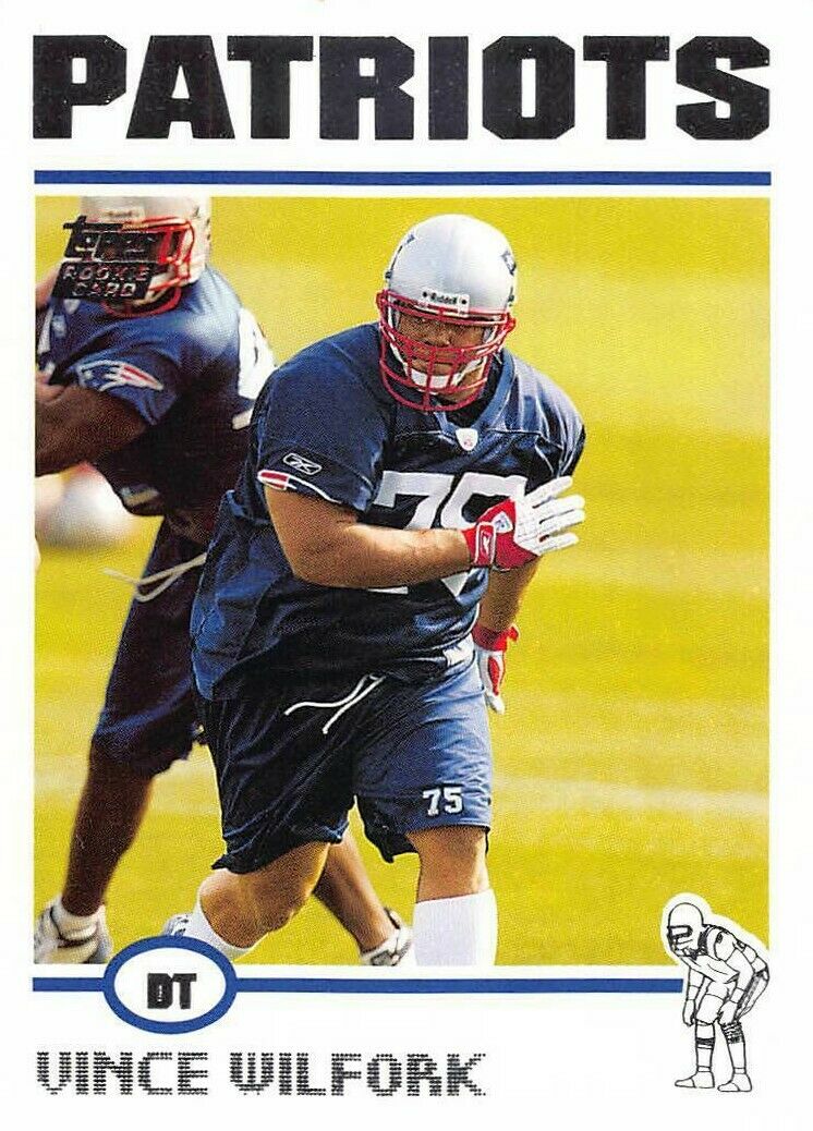 Vince Wilfork 2004 Topps Series Mint ROOKIE Card  #327