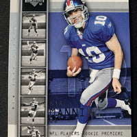 Eli Manning 2004 Upper Deck Rookie Premiere Mint ROOKIE Card #1