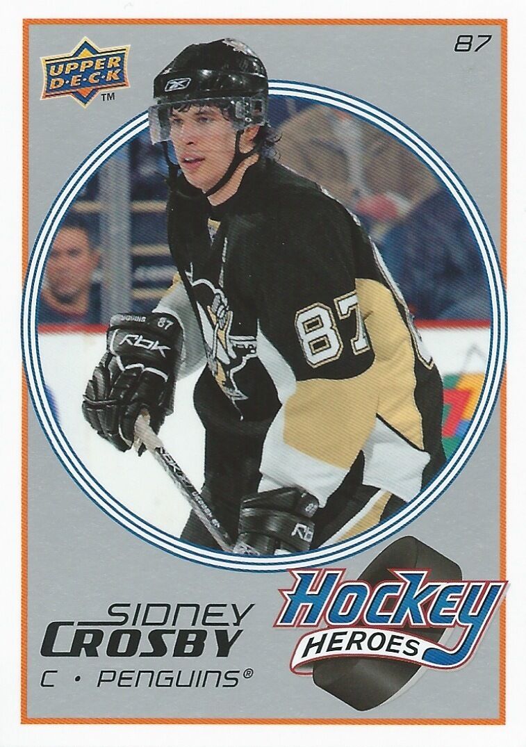 Sidney Crosby 2008 2009 Upper Deck Hockey Heroes Card #HH6