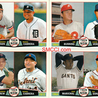 2013 Topps Heritage Baseball "Then and Now"  Insert Set with Roberto Clemente, Sandy Koufax, Justin Verlander+