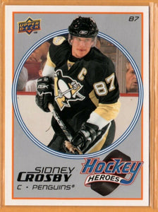 Sidney Crosby 2008 2009 Upper Deck Hockey Heroes Card #HH4