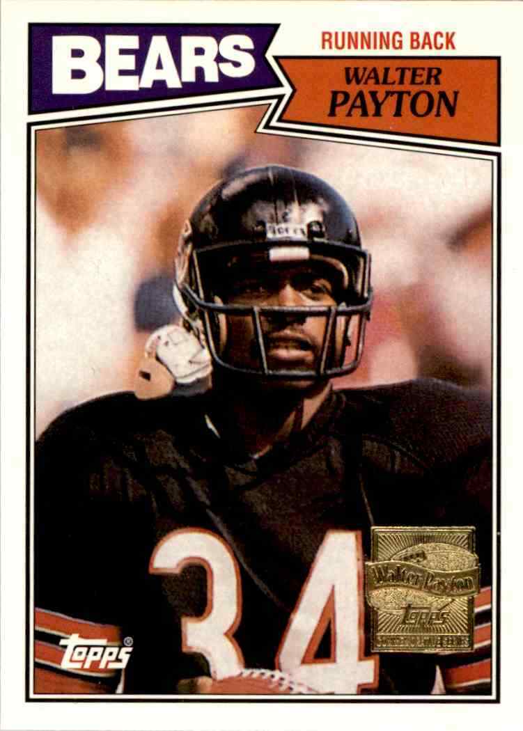 Walter Payton 2001 Topps Archives 1987 Reprint  Mint Card #46