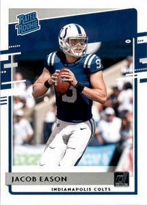 Jacob Eason 2020 Donruss Rated Rookie Series Mint ROOKIE Card #312
