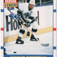 Wayne Gretzky 1990 1991 Score Season Leader Card #352