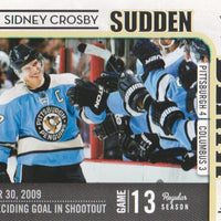 Sidney Crosby 2010 2011 Score Sudden Death Card #1