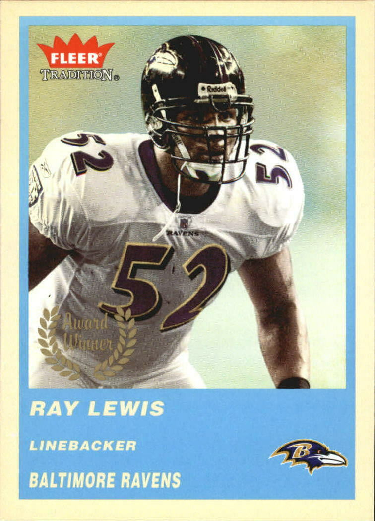 Ray Lewis 2004 Fleer Tradition Blue Series Mint Card  #118