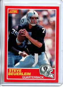 Steve Beuerlein 1989 Score Series Mint ROOKIE Card #200