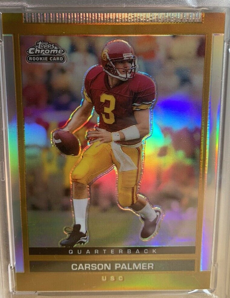 Carson Palmer 2003 Topps Chrome Gold REFRACTOR Mint ROOKIE Card #111