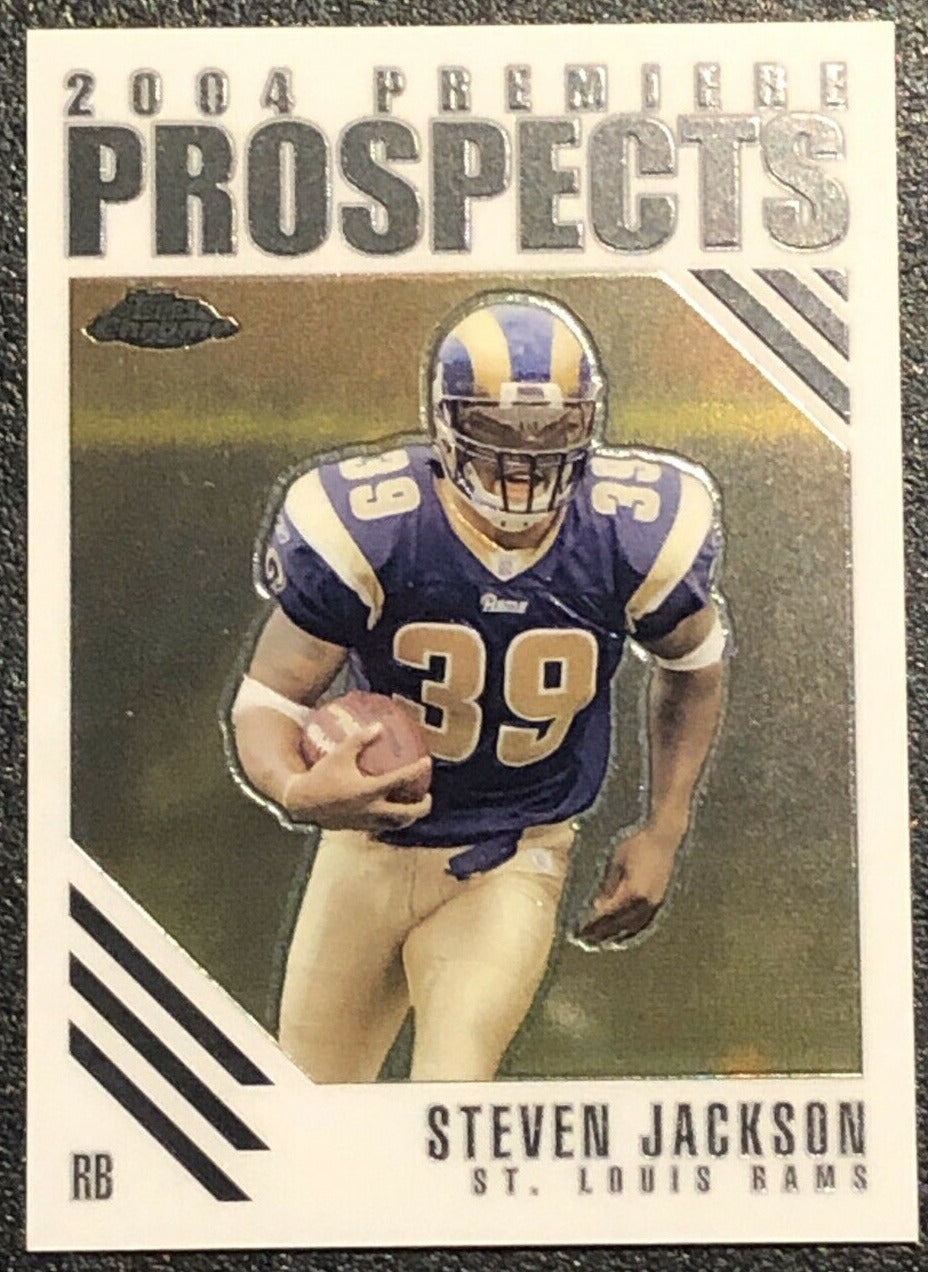 Steven Jackson 2004 Topps Chrome Premiere Prospects Mint ROOKIE Card #PP19