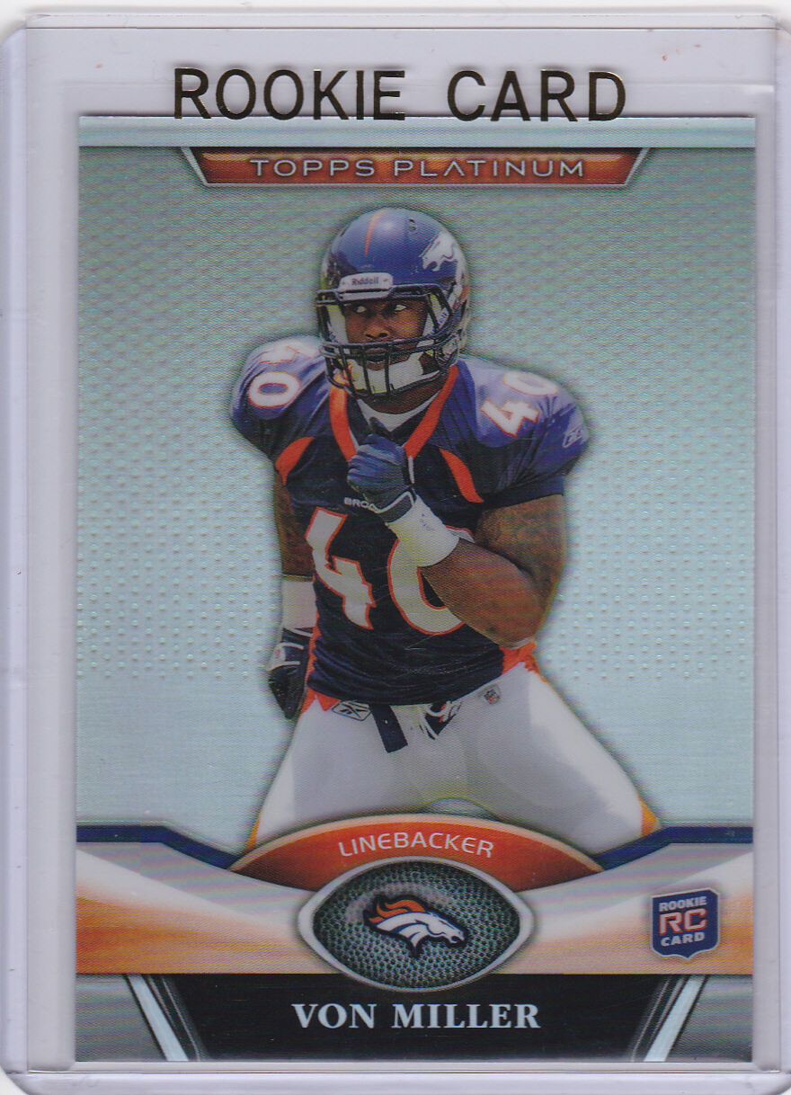 Von Miller 2011 Topps Platinum Mint ROOKIE Card #27