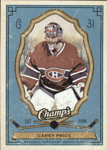 Carey Price 2009 2010 Upper Deck Champ's Card #55