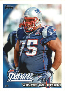 Vince Wilfork 2010 Topps Series Mint Card  #214