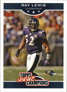 Ray Lewis 2006 Topps True Champions Series Mint Card  #10