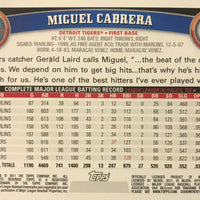 Miguel Cabrera 2011 Topps American League All-Stars Silver Logo Series Mint Card  #AL4