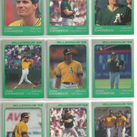 Jose Canseco 1992 Star Company MILLENNIUM Series Complete Mint Set.