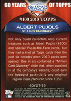 Albert Pujols 2011 Topps 60 Years of Topps Series Mint Card  #60YOT-59
