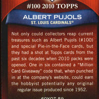 Albert Pujols 2011 Topps 60 Years of Topps Series Mint Card  #60YOT-59