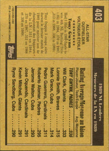 Tony Gwynn 1990 O-Pee-Chee All Star Series Mint Card #403