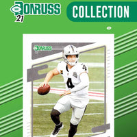 Las Vegas Raiders 2021 Donruss Factory Sealed Team Set with a Rated Rookie Card of Alex Leatherwood