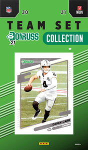 Las Vegas Raiders 2021 Donruss Factory Sealed Team Set with a Rated Rookie Card of Alex Leatherwood