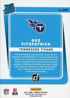 Tennessee Titans  2021 Donruss Factory Sealed Team Set with a Rated Rookie card of Caleb Farley
