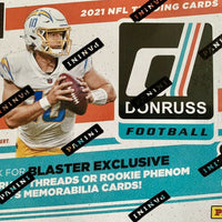 2021 DONRUSS Football Blaster Box with Possible EXCLUSIVE Memorabilia Card