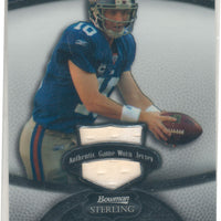 Eli Manning 2008 Bowman Sterling Game Used Jersey #370/389